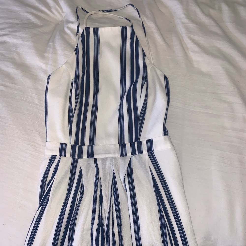 Lovers & Friends Blue and White Dress
